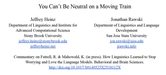 You Can't Be Neutral on a Moving Train