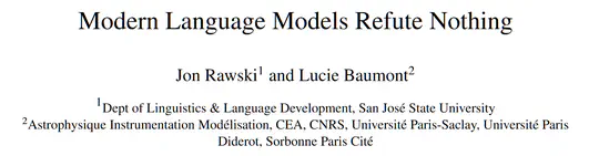 Modern Language Models Refute Nothing
